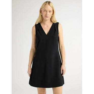 Scoop Women’s and Women's Plus Sleeveless V-Neck Dress, Sizes XS-4X