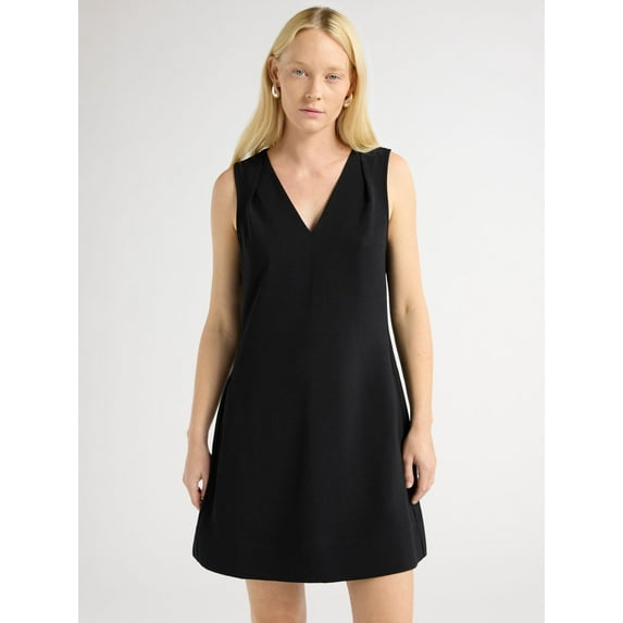 Scoop Women’s and Women's Plus Sleeveless V-Neck Dress, Sizes XS-4X