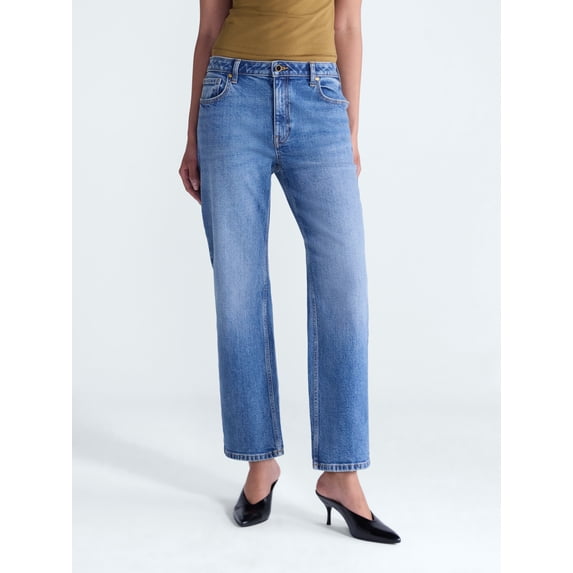 Scoop Women’s and Women's Plus The Stanton Stovepipe Jeans, 30'' Inseam, Sizes 0-28W
