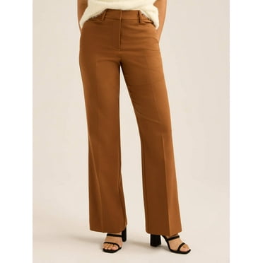 Scoop Women's and Women’s Plus Crepe High Rise Bootcut Suit Pants, Sizes 0-28