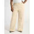 thumbnail image 1 of Scoop Women’s and Women's Plus Crepe Wide Leg Trousers, 32", 32.5", and 34" Inseams, Sizes 0-28, 1 of 5