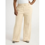 Scoop Women’s and Women's Plus Ultimate Crepe Wide Leg Trousers, 32", 32.5", and 34" Inseams, Sizes 0-28