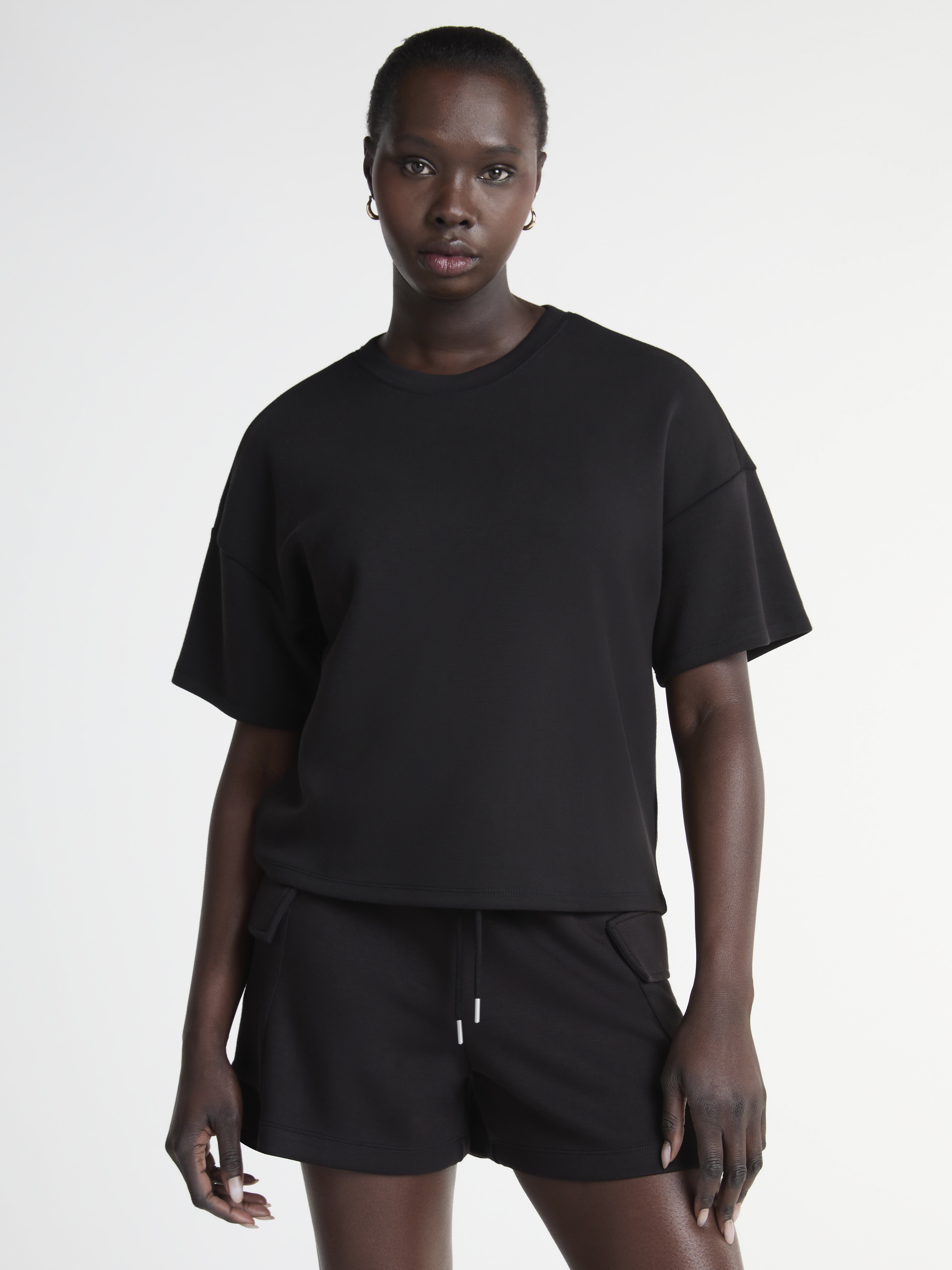 Scoop Women's and Women’s Plus Ultimate  Scubaknit Boxy Tee, Sizes XS-4X