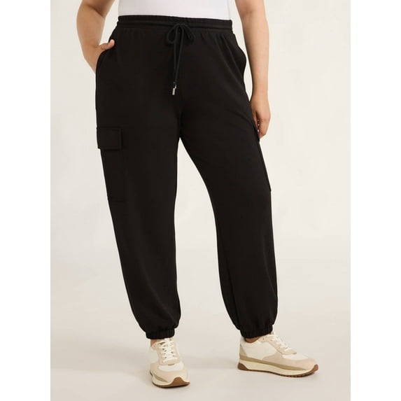 Scoop Women’s and Women's Plus Ultimate ScubaKnit Cargo Joggers, Sizes XS-4X