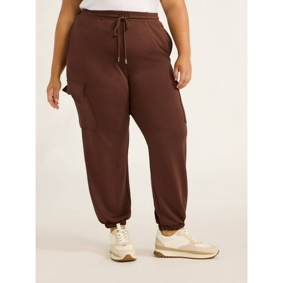 Scoop Women’s and Women's Plus Ultimate ScubaKnit Cargo Joggers, Sizes XS-4X