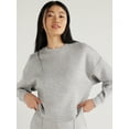 thumbnail image 1 of Scoop Women's and Women's Plus Ultimate Scubaknit Cropped Sweatshirt with Drop Sleeves, Size XS-4X, 1 of 6