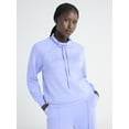 thumbnail image 1 of Scoop Women's and Women’s Plus Ultimate ScubaKnit Funnel Neck Sweatshirt, Sizes XS-4X, 1 of 4