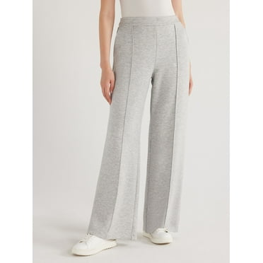 Scoop Women’s and Women’s Plus Scubaknit Seamed Sweatpants, Sizes XS-4X