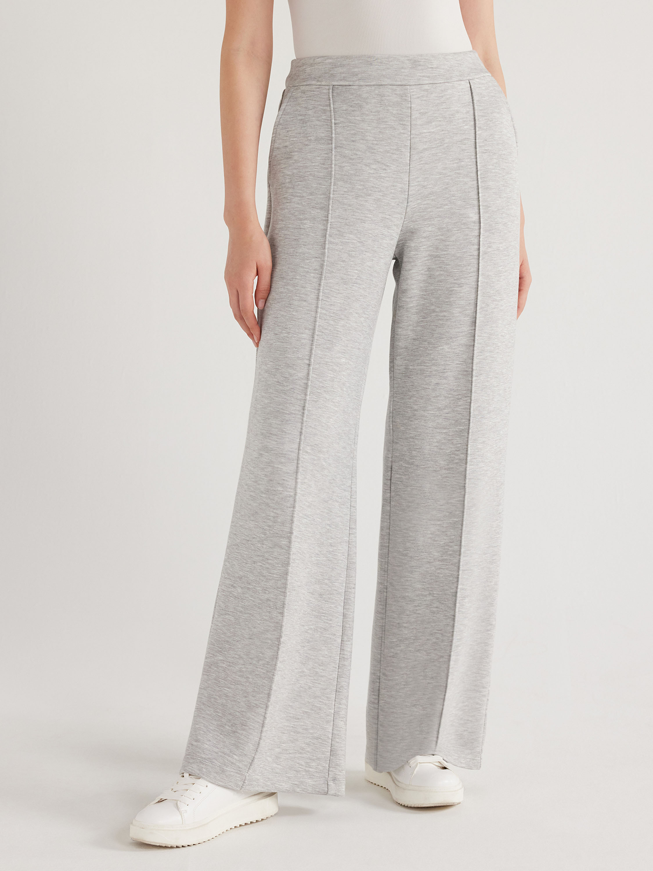 Scoop Women's and Women's Plus Ultimate ScubaKnit Seamed Trouser Pants, Sizes XS-4X