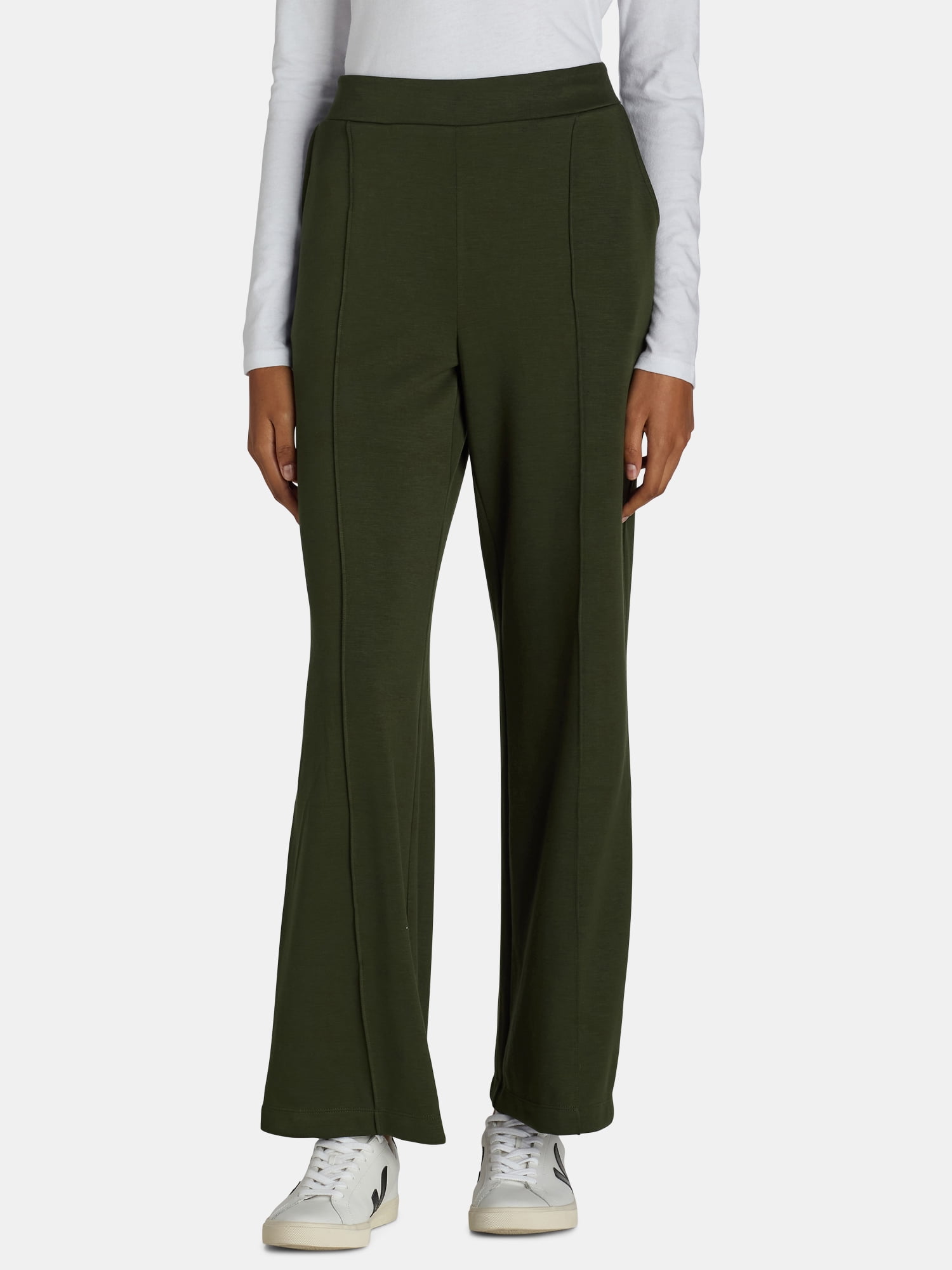 Scoop Women’s and Women’s Plus Ultimate Scubaknit Seamed Sweatpants, Sizes XS-4X
