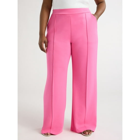 Scoop Women’s and Women’s Plus Ultimate Scubaknit Seamed Sweatpants, Sizes XS-4X