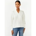 thumbnail image 1 of Scoop Women's and Women's Plus Ultimate Scubaknit V Neck Sweatshirt, Sizes XS-4X, 1 of 5