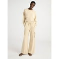 thumbnail image 1 of Scoop Women’s and Women’s Plus Ultimate Scubaknit Wide Leg Cargo Sweatpants, Sizes XS-4X, 1 of 5