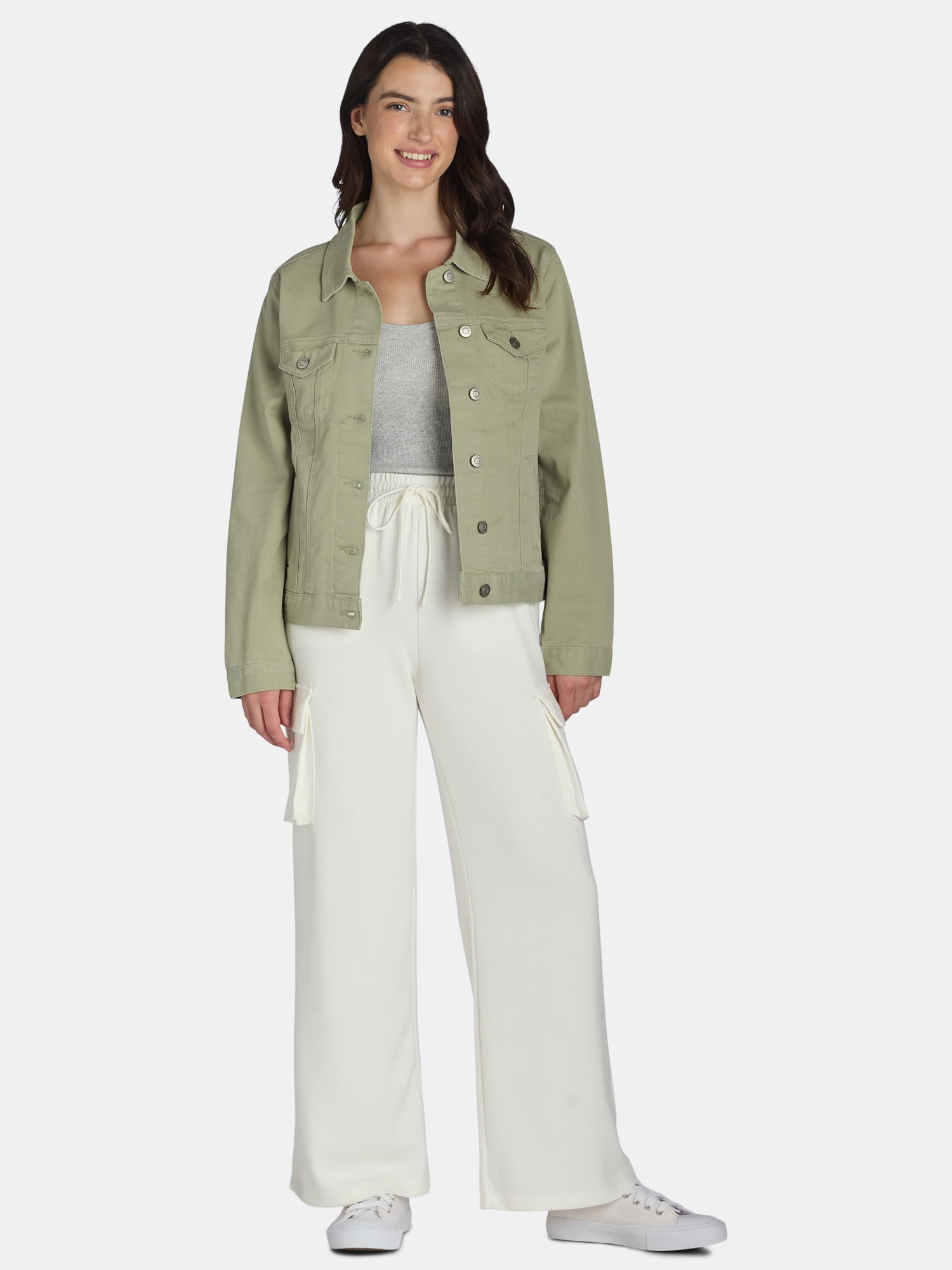 Women’s and Women’s Plus Ultimate Scubaknit Wide Leg Cargo Sweatpants, Sizes XS-4X