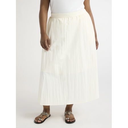 Scoop Women’s and Women's Plus Volume A-line Skirt, Sizes XS-4X