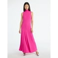 thumbnail image 1 of Scoop Women's and Women's Plus Rib Knit Seamed Maxi Dress, Sizes XS-4X, 1 of 5