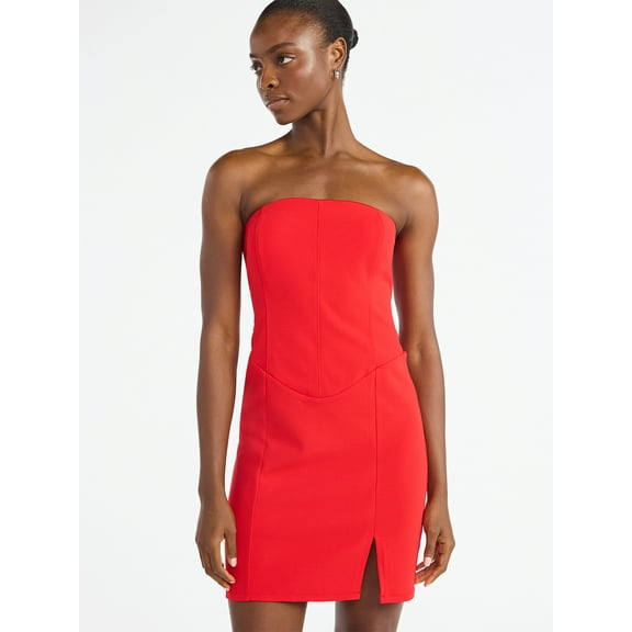 Scoop Women’s Corset Mini Dress, Sizes XS-XXL