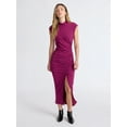 thumbnail image 1 of Scoop Women’s Jersey Knit Maxi Dress with Side Ruching, Sizes XS-XXL, 1 of 5