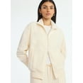 thumbnail image 1 of Scoop Women’s Velour Track Jacket, Lightweight, Sizes XS-XXL, 1 of 5