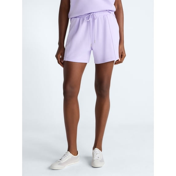 Scoop Women's and Women's Plus Scubaknit Seamed Shorts, 4.5'' Inseam, Sizes XS-4X