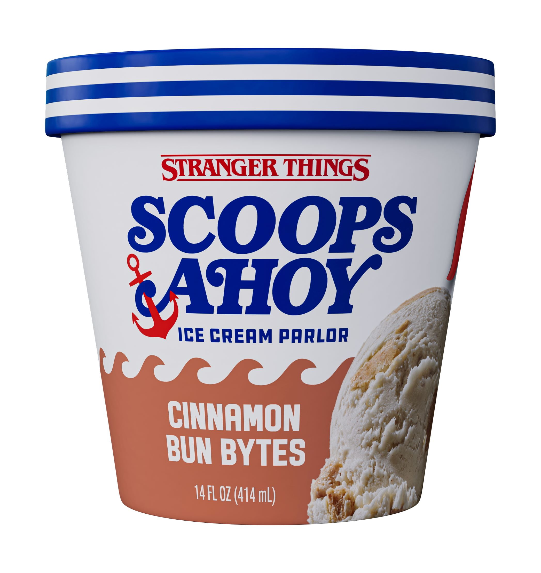 Scoops Ahoy Cinnamon Bun Bytes Ice Cream, 14 fl oz Stranger Things ...