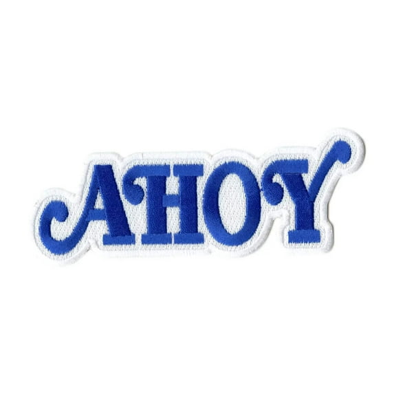 Scoops Ahoy Ice-Cream Parlor Hat Logo Embroidered Iron On Costume Patch
