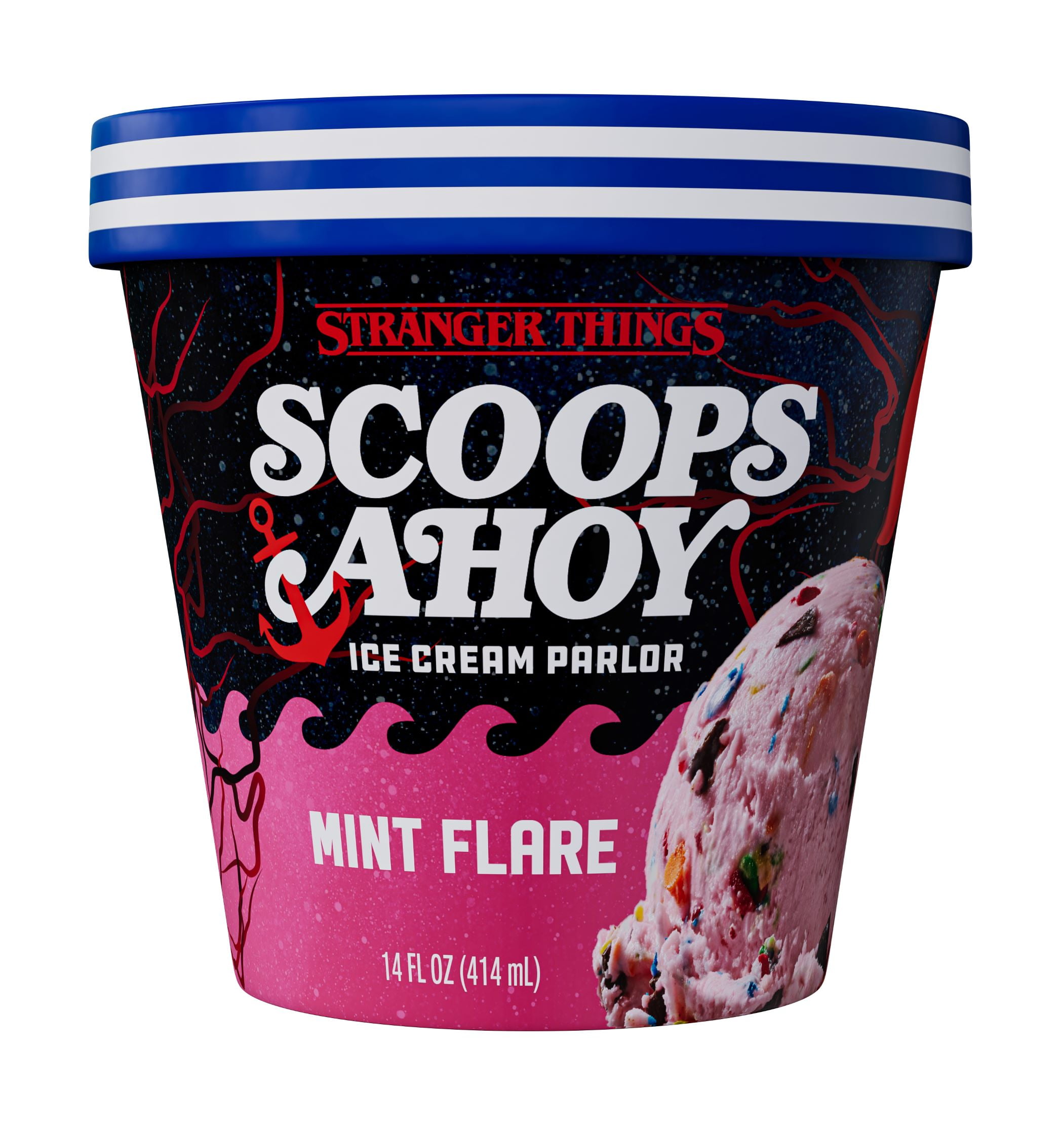 Scoops Ahoy Mint Flare Ice Cream Stranger Things Netflix, 14oz
