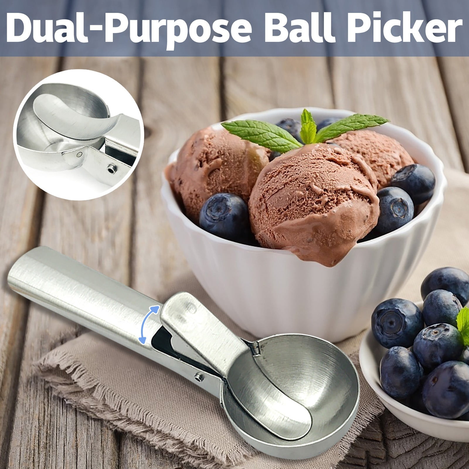 Scoops For Food Small Ice Cream Scoop Stainless Steel Ice Cream With