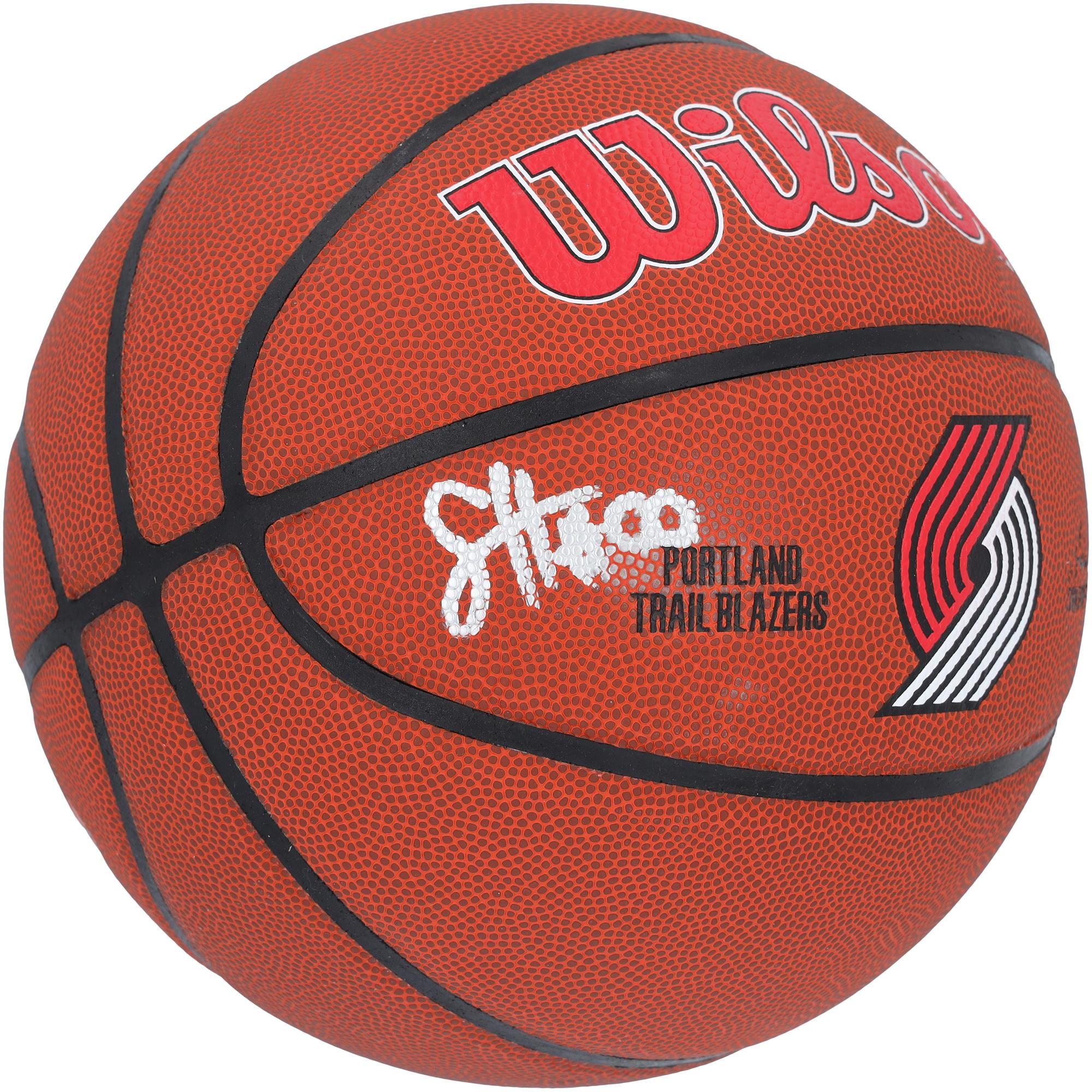 Scoot Henderson Portland Trail Blazers Autographed Wilson Team Logo Basketball - Fanatics Authentic Certified