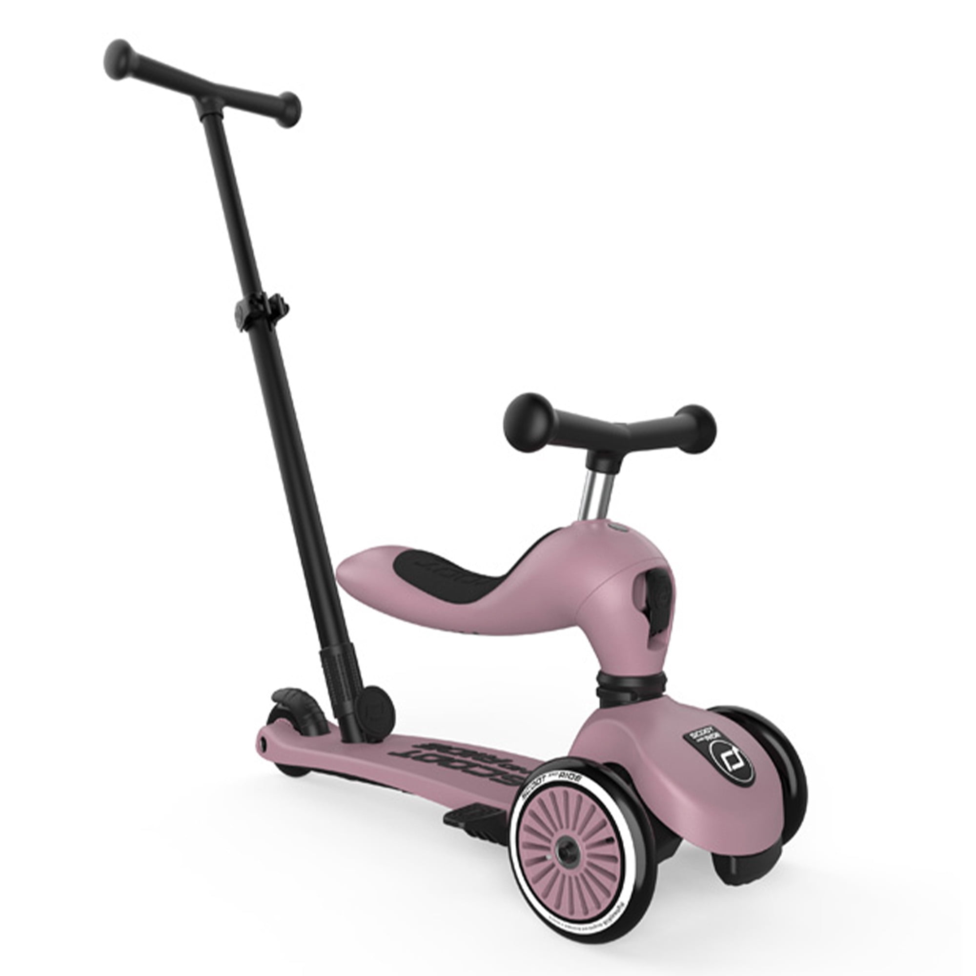 Scoot & Ride 2-in-1 Kids Scooter & Push Bar, Highwaykick 1