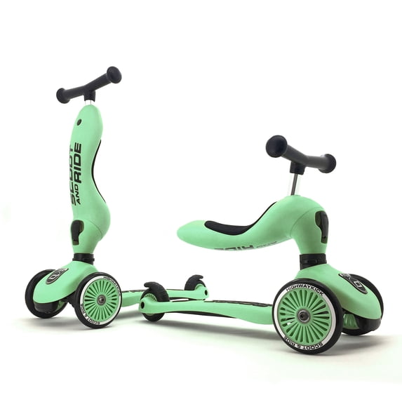Scoot & Ride 2-in-1 Ride-On & Stand Scooter, Ages 1-5, Highwaykick 1, Kiwi