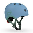 thumbnail image 1 of Scoot & Ride Toddler Kids Bike and Scooter Helmet with LED Light, XXS, Steel, 1 of 7