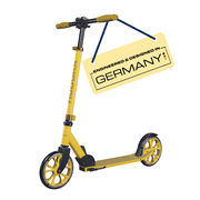 Hudora Scooter Up 200 78" Canary - Lightweight - for Teens, Kids & Adults - up to 220lb
