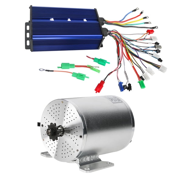 Scooter 72V 3000W Brushless Motor with 36V-84V 350W-3000W Motor Speed Controller for Dirt Pit Bike Go Kart Golf Cart Buggy ATV UTV Drift Trike Quad Dune Moped 4 Wheeler Tricycle Taotao