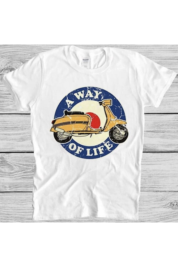 Scooter A Way Of Life Funny MOD Moped Motorcycle Biker Graphic Unisex T-Shirt