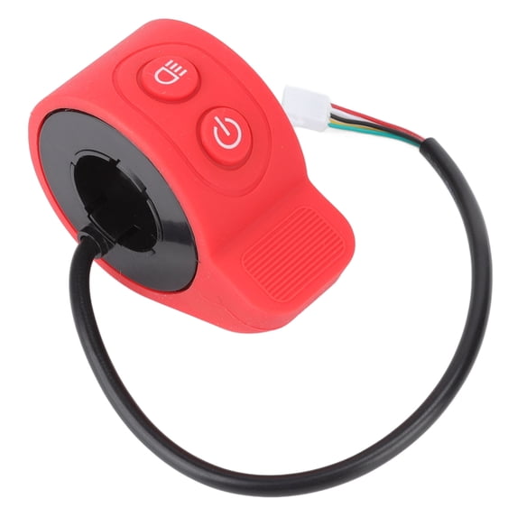 Scooter Accelerator, Responsive Finger Throttle, Durable Plastic, Red, For Electric Scooters Cycling