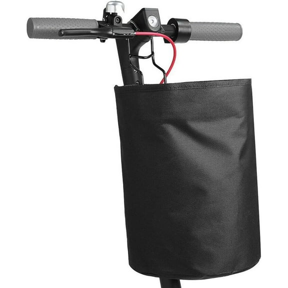 Scooter Basket,Universal Storage Basket,Front Carrying Bag Basket for Electric Scooter,Bicycle,Waterproof Foldable Handlebar Bag,Black