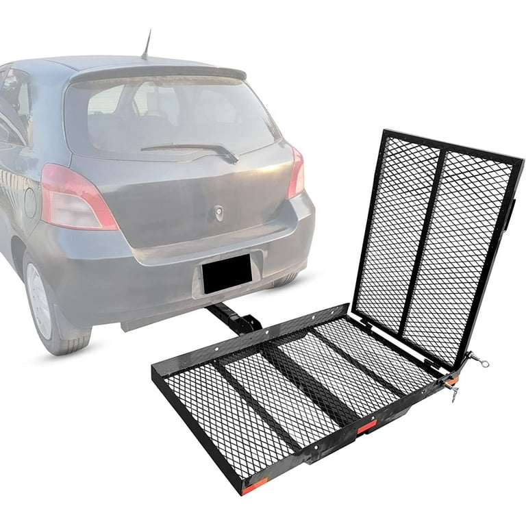 Scooter Carrier Cargo Carrier Hitch Rack w Ramp Wheelchair Carrier Folding Steel
