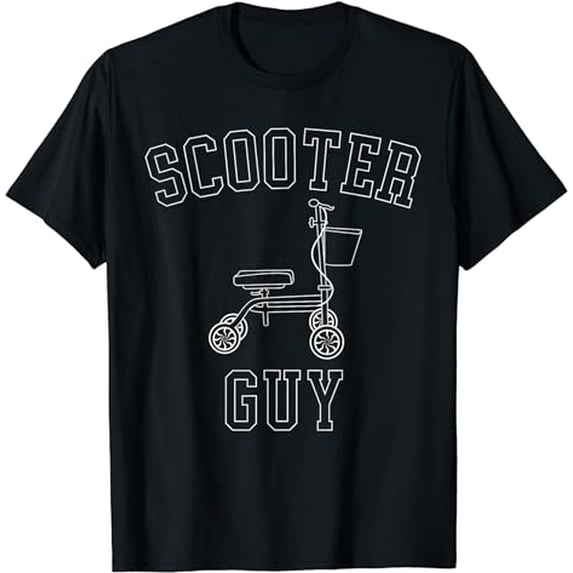 Scooter Guy Funny Broken Foot Ankle Injury Surgery Recovery T-Shirt