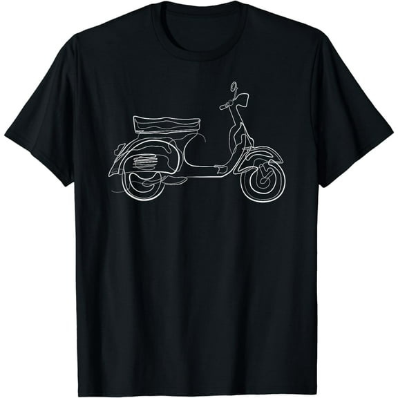 Scooter Italian Retro Moped Biker T-Shirt mens t shirt，black，women，funny，misfits，men，journey，t-shirt