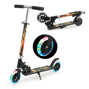 Scooter for Kids Ages 3-12 - Kids Kick Scooters with Led Light Up Wheels & 3 Levels Adjustable Handlebar, Lightweight Foldable 2 Wheel Girly Pink Scooter, Christmas Birthday Gifts for Girls Boys.