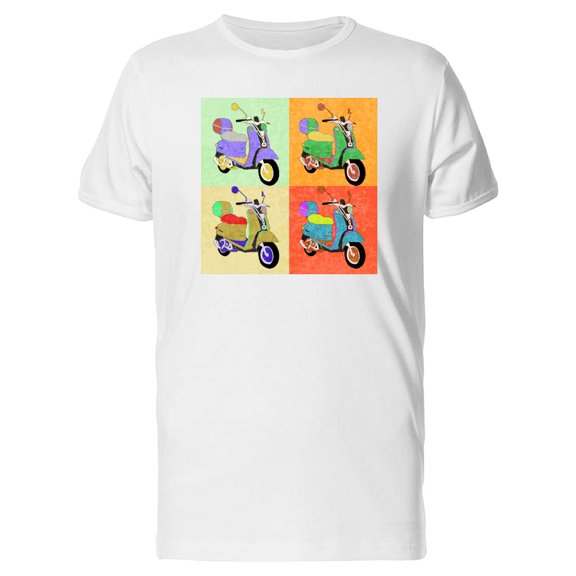 Scooter Pop Art T-Shirt Men -Image by Shutterstock, Male XX-Large