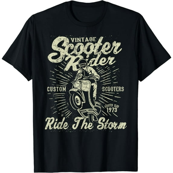 Scooter Shirt Vintage Scooter Rider Custom Classic Vintage