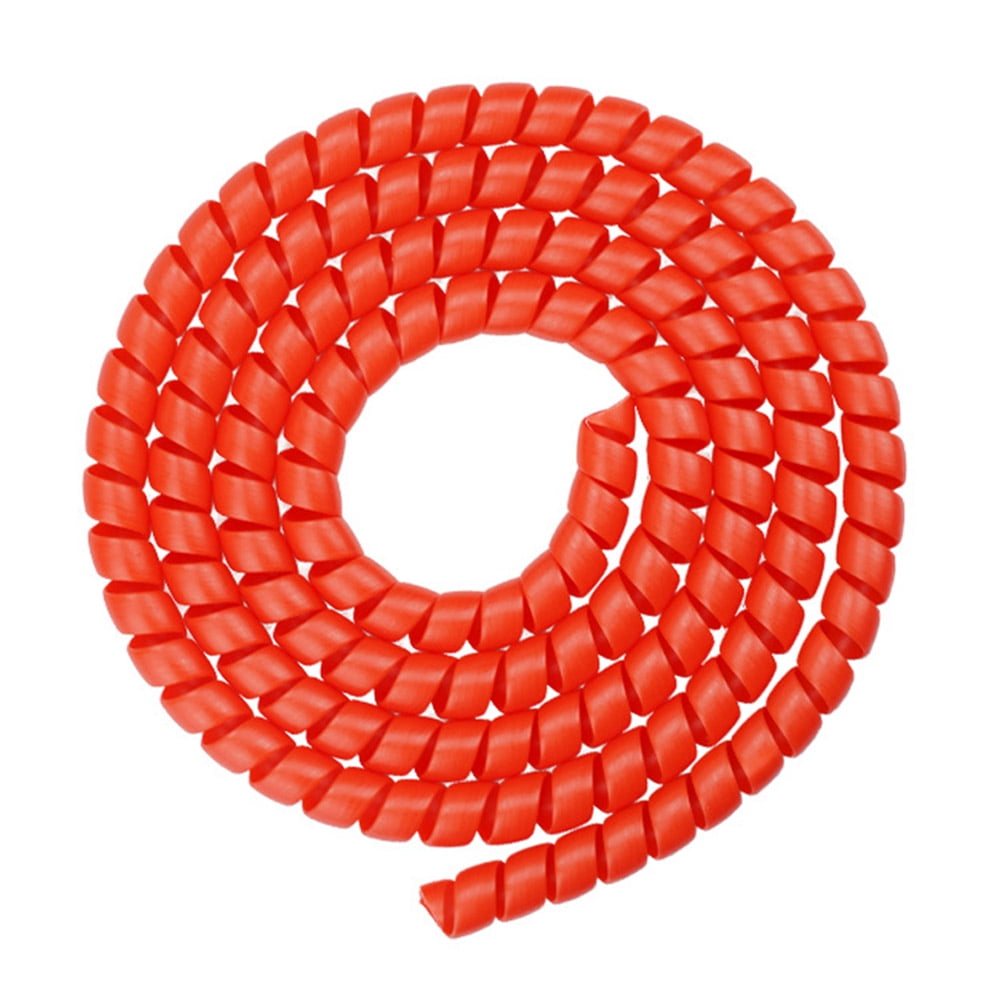 Scooter Spiral Wire Compatible Scooter Cable Pipe Non-Toxic Brake Line Tube Accessories Wear Resistant Winding Pipe Flame Retardant Cable Scooter - Red