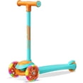 thumbnail image 1 of Scooter Stars 3-Wheel Kids Scooter with Light-Up LED Front Wheels, Wide Anti-Slip Deck, Rear Foot Brake, Lean-to-Steer Ride-On Toy, 1 of 6