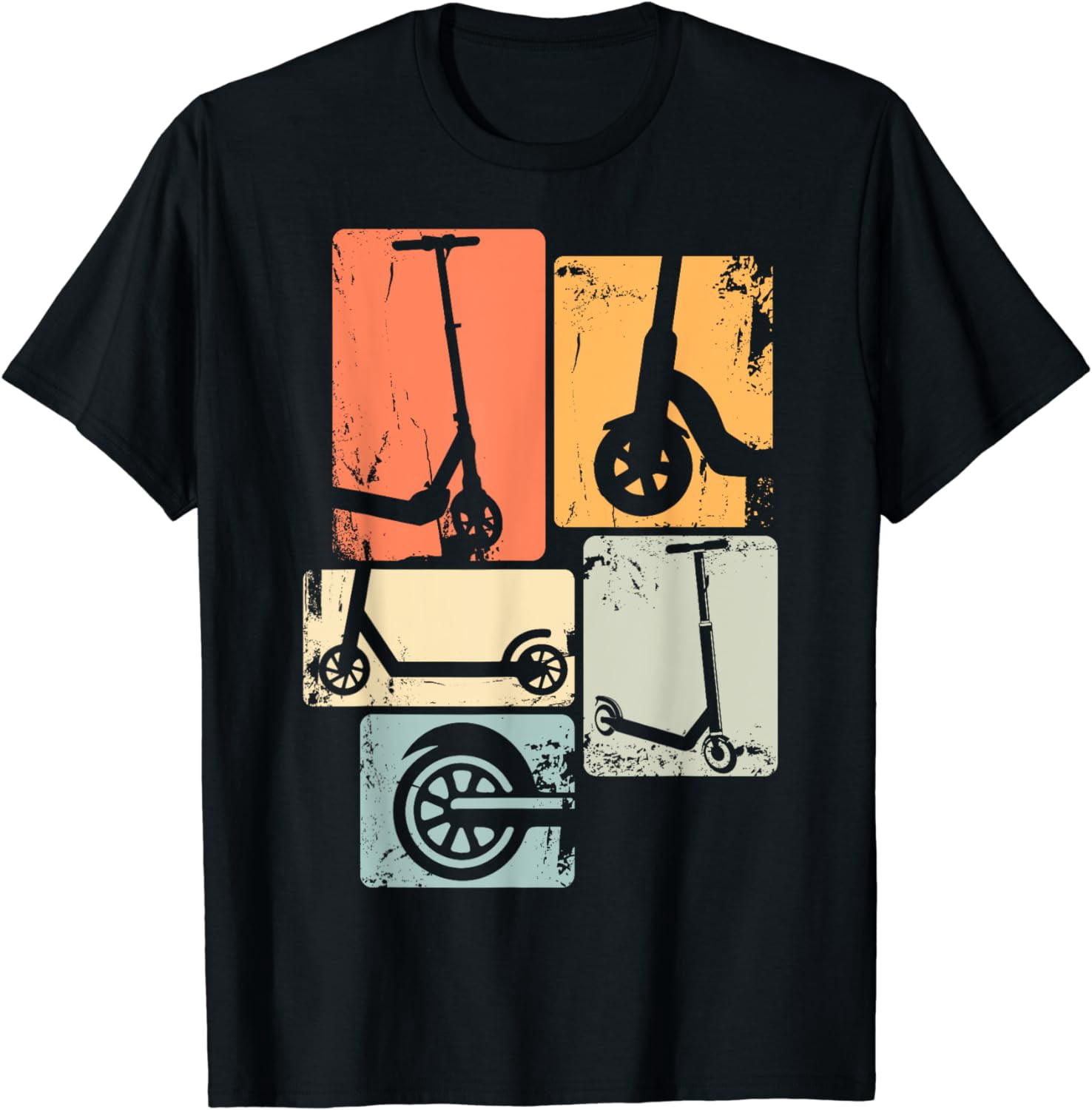 Mod Scooter T-Shirt Logo Uomo Divertente Bicicletta Affliggere