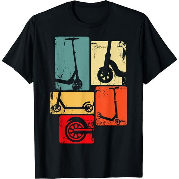 Scooter Stunt Retro Style Scooter Gift Boys Kids T-Shirt