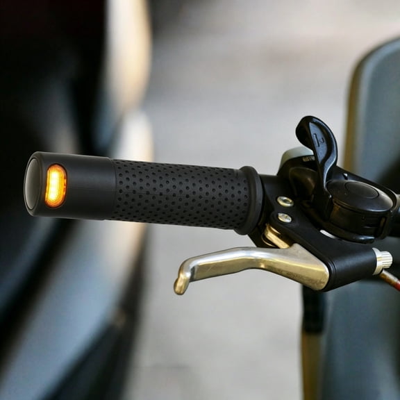Scooter Turn Signal,Scooter Bike Turn Signal/Blinker with USB Remote Control Adjustable Base Scooter Accessories(Black)