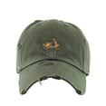thumbnail image 1 of Scooter Vintage Baseball Cap Embroidered Cotton Adjustable Distressed Dad Hat Olive, 1 of 1
