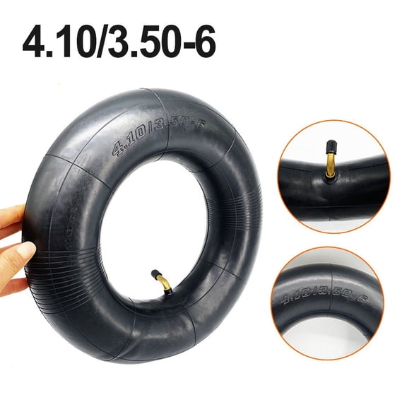 Scooter Wheels Tricycle Wheel Rubber 4.10/3.50-6 Inner&Outer Tire Accessories Bent Tube